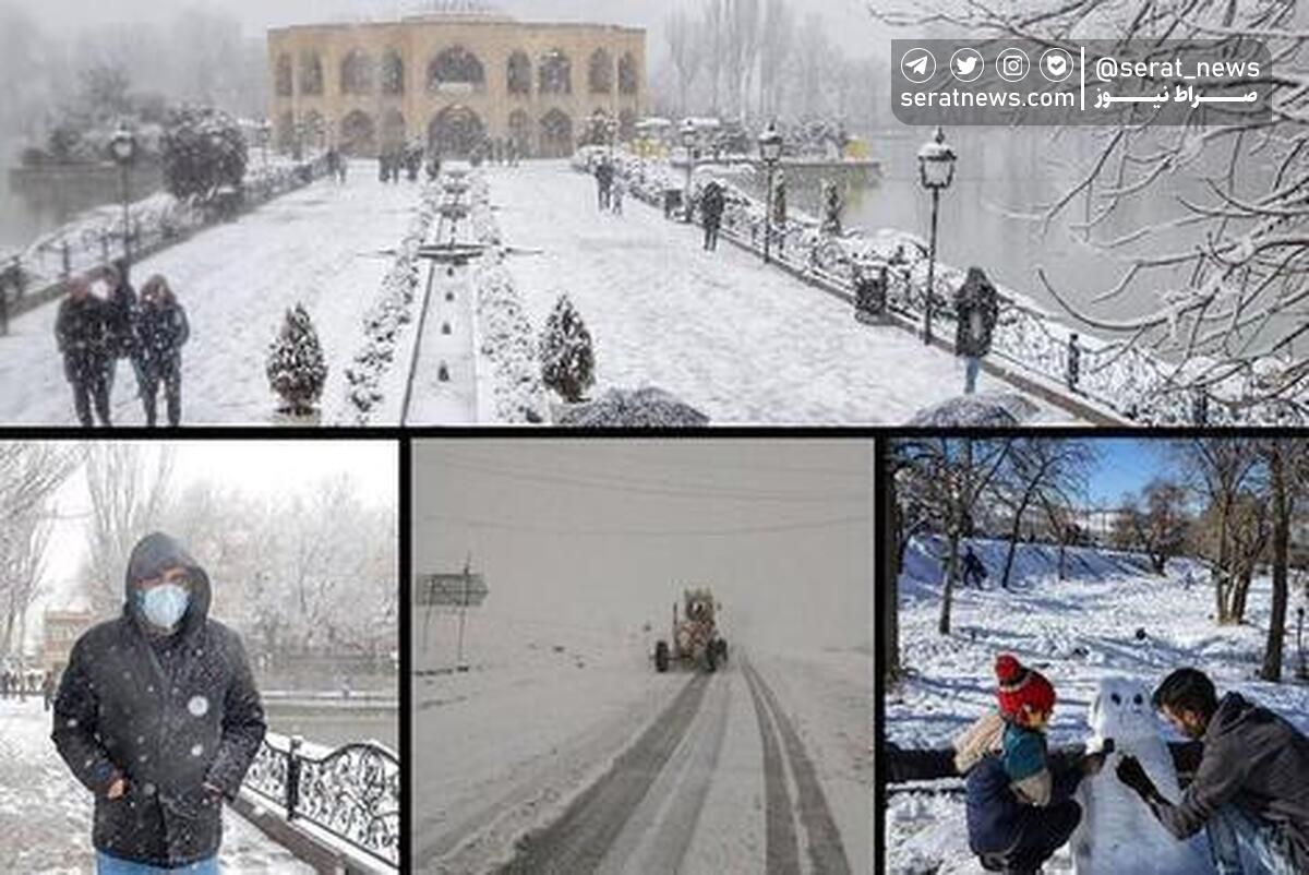 تداوم بارش برف و باران در نقاط مختلف کشور