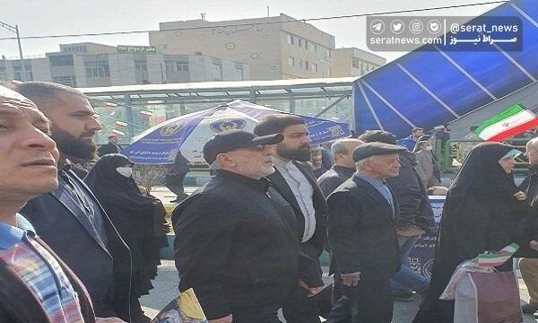 حضور سردار «قاآنی» در راهپیمایی ۲۲ بهمن