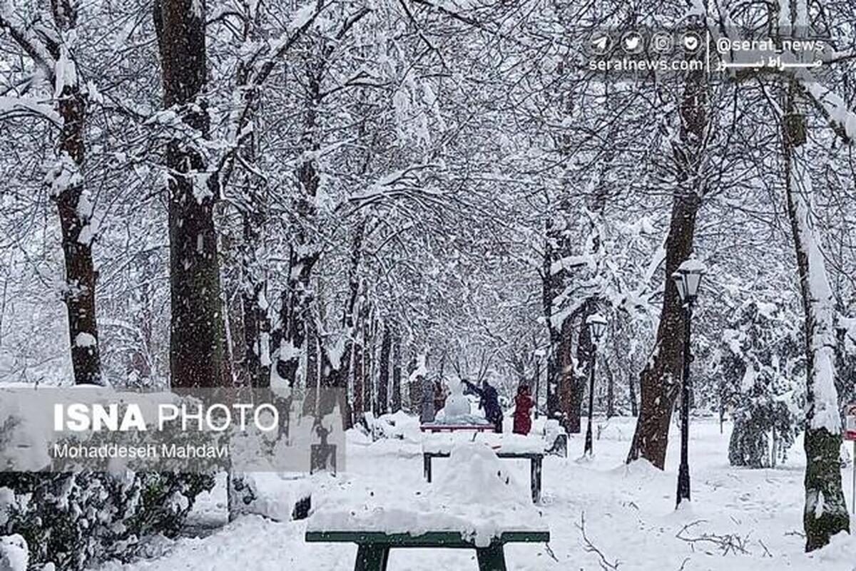 بارش برف و باران در نقاط مختلف کشور