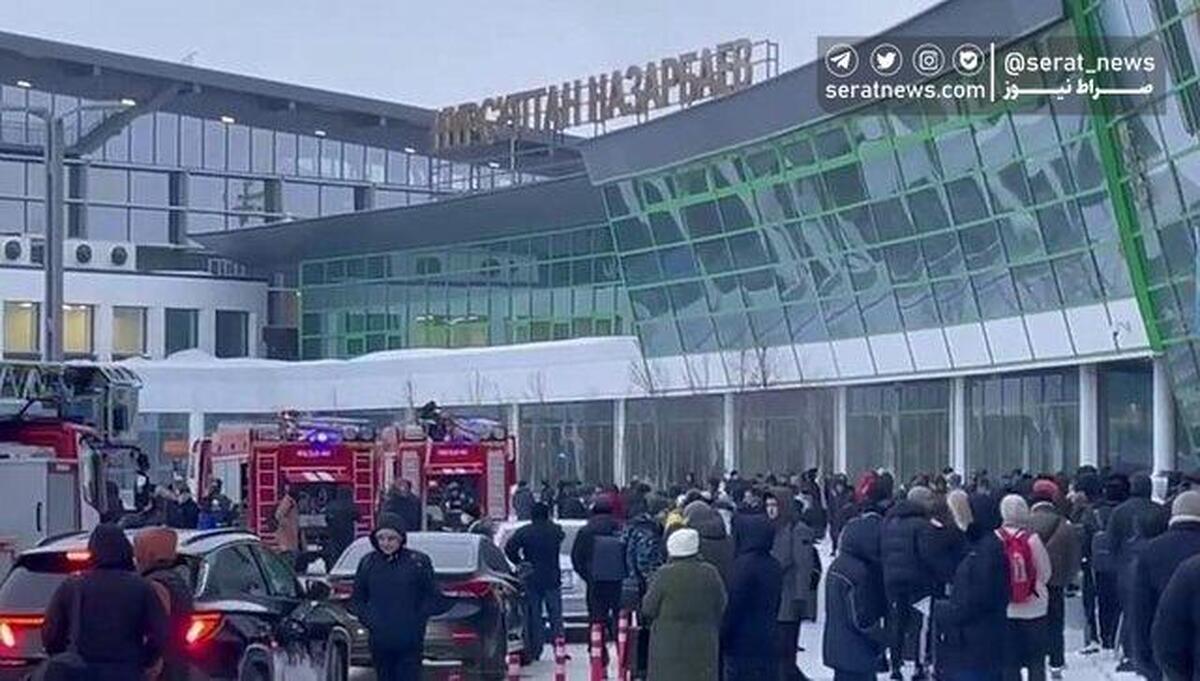 آتش‌سوزی در فرودگاه پایتخت قزاقستان پرواز‌ها را به تاخیر انداخت