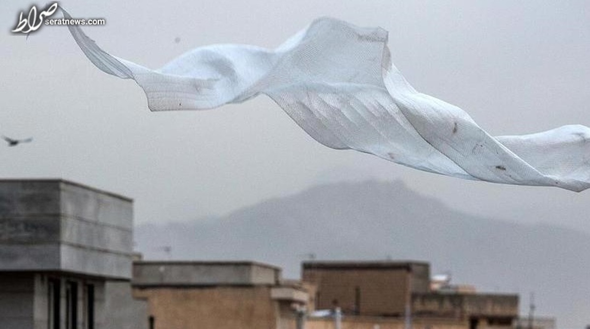 وقوع وزش باد شدید در برخی از نواحی تهران