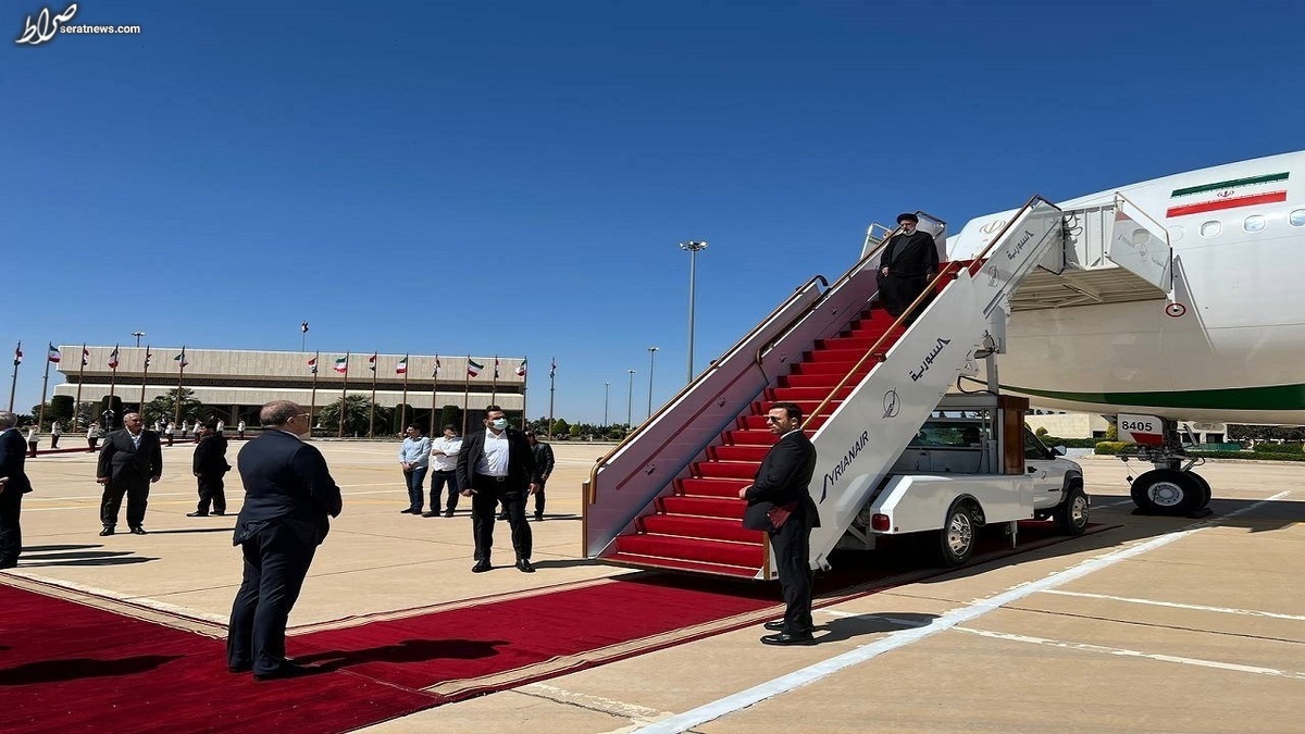 رئیس جمهور وارد دمشق شد/ رئیسی: سفر به سوریه در راستای روابط راهبردی دو کشور انجام می‌شود