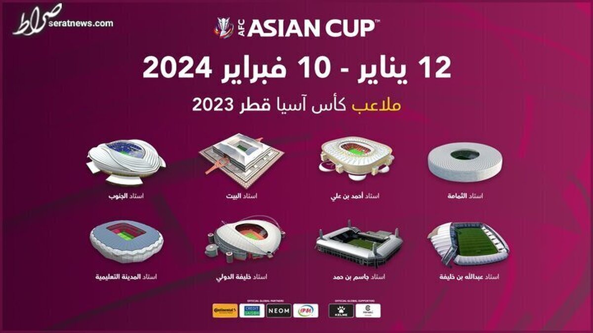 جزئیات برگزاری جام ملت های آسیا مشخص شد+ عکس