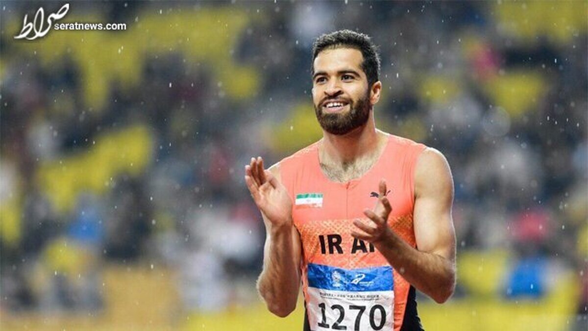 سریع‌ترین مرد ایران نایب‌ قهرمان شد
