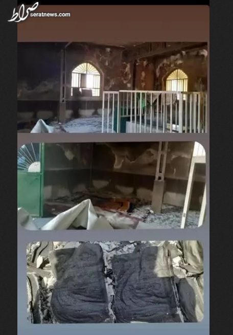 آتش زدن ۲ امامزاده در استان ایلام + عکس