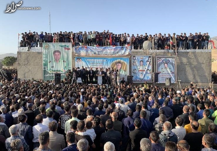 عکس/سنگ تمام مردم برای شهید حافظ امنیت ایذه