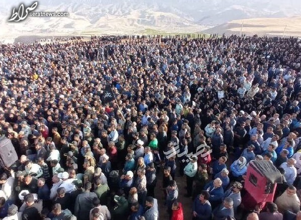 عکس/سنگ تمام مردم برای شهید حافظ امنیت ایذه