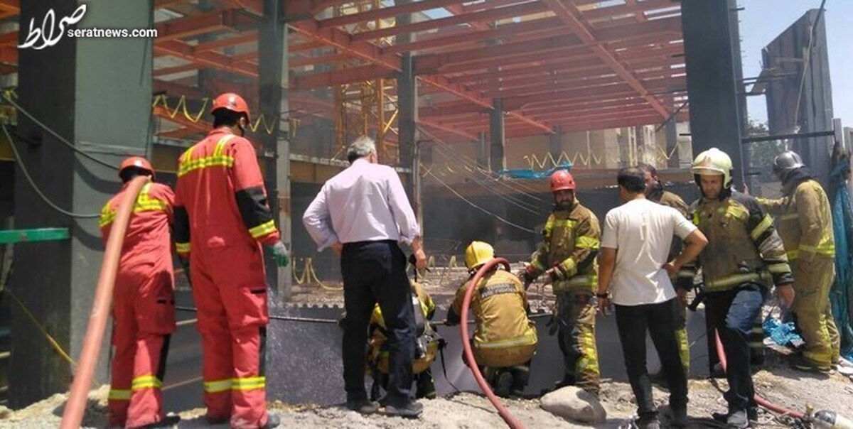 آتش‌سوزی یک ساختمان در غرب تهران با ۵ مصدوم
