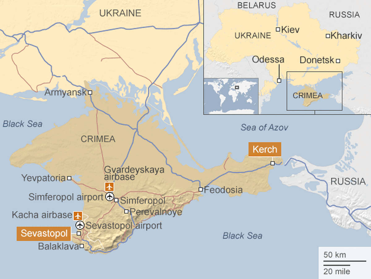 ارتش اوکراین به پل‌هایی در مرز با کریمه حملات گسترده کرد