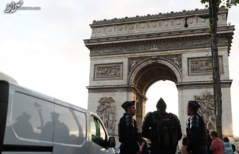 عکس / استقرار گسترده نیروهای امنیتی در پاریس