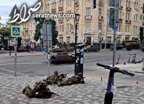 فیلم | وضعیت خیابان‌های روستوف پس از شورش شبه نظامیان واگنر