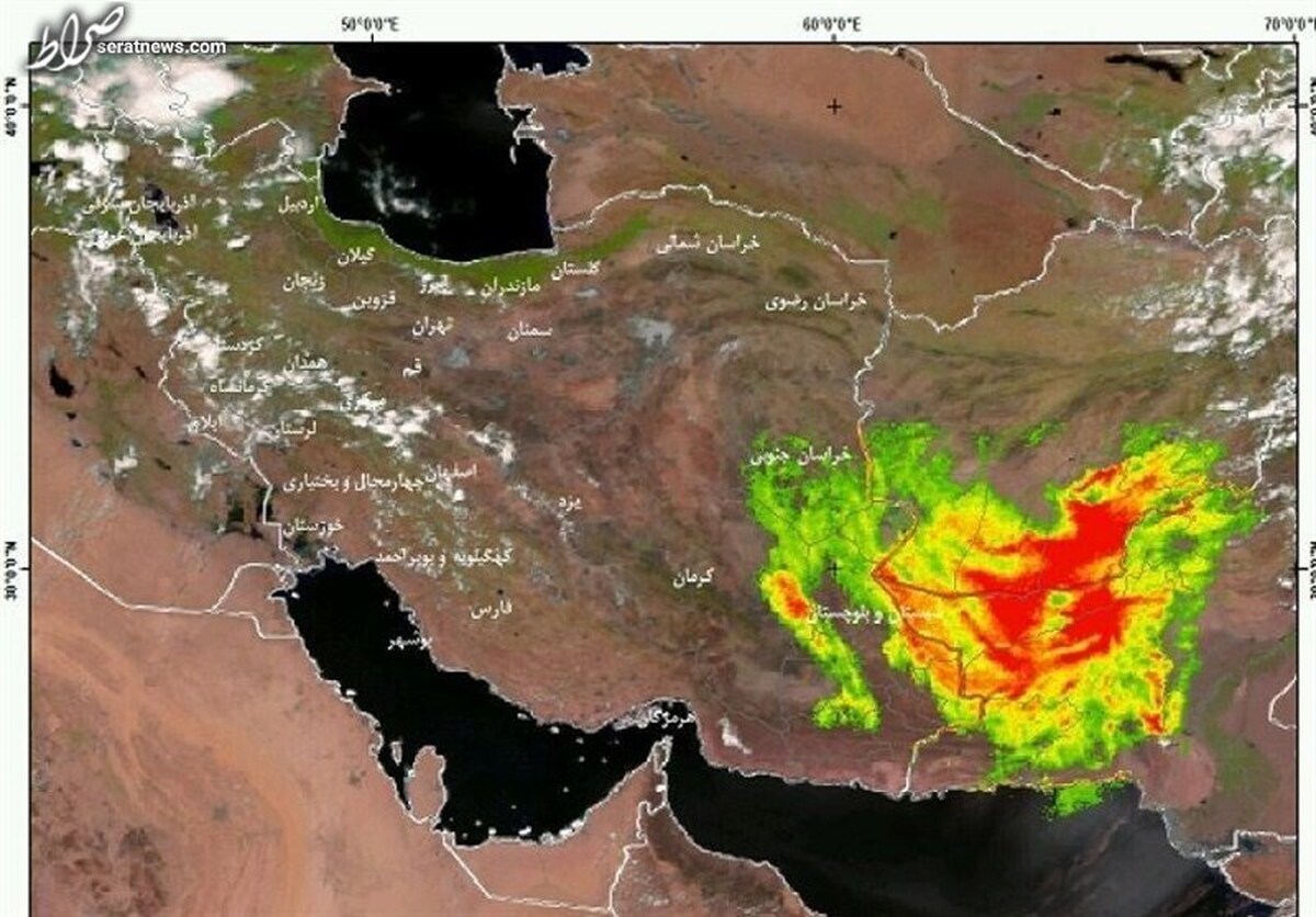 ‌طوفان ۱۰۱ کیلومتری در سیستان
