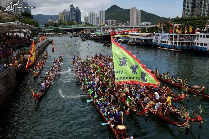 عکس / جشنواره سالانه رقابت های قایقرانی دراگون در بندر هنگ کنگ