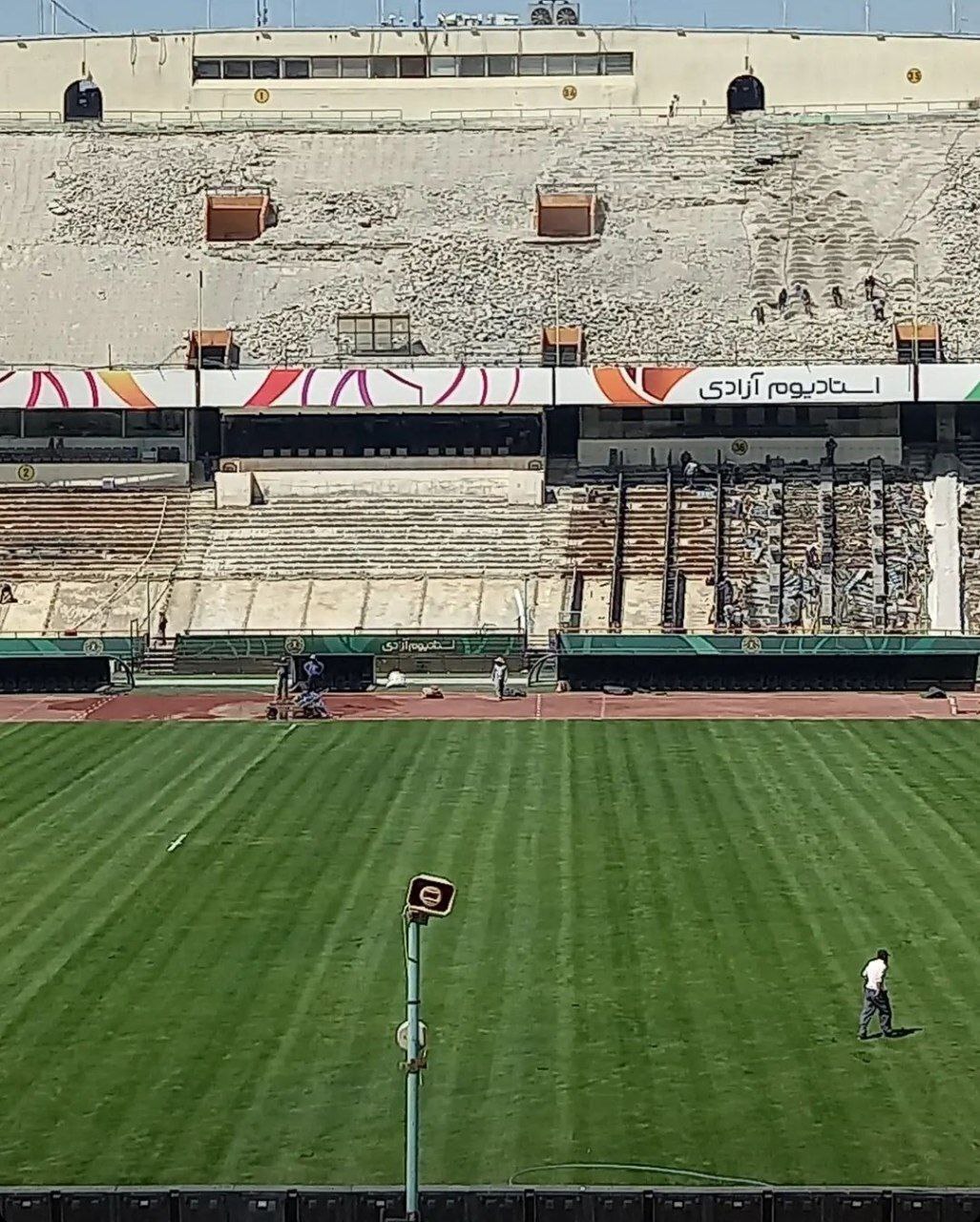 وضعیت اسفناک ورزشگاه آزادی در آستانه بازی پرسپولیس در آغاز لیگ برتر