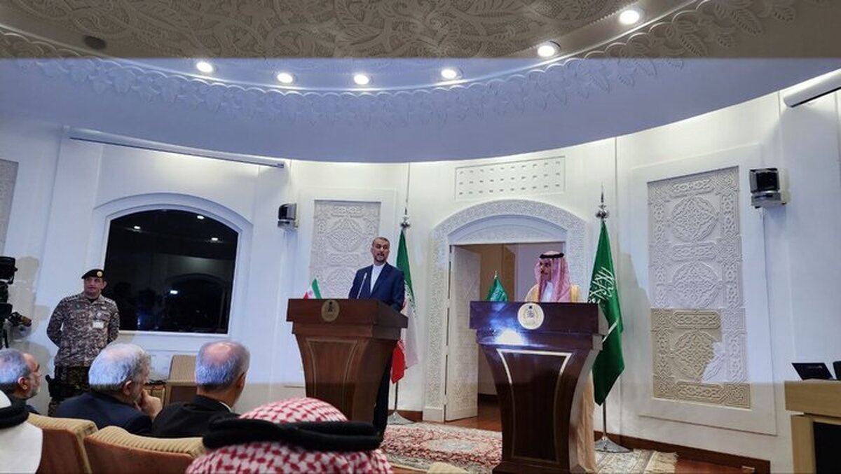 امیرعبداللهیان نیز در نشست خبری مشترک با فیصل بن فرحان: گفتگوهای نتیجه بخش و مهمی در ریاض داشتیم