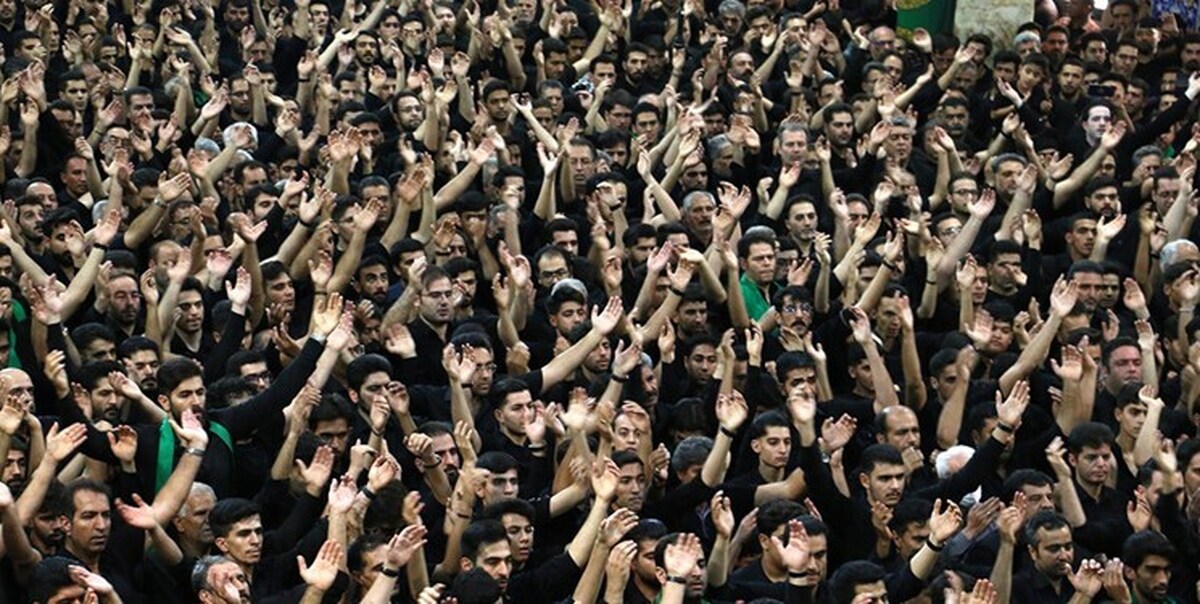 ندای لبیک «یا حسین» مردم ایران در روز عاشورا + تصاویر