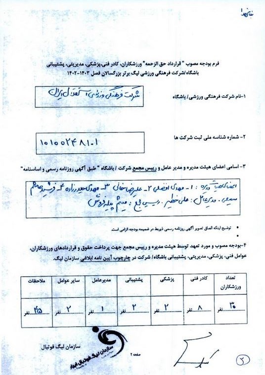 تیم فوتبال استقلال , سازمان لیگ فوتبال ایران ,