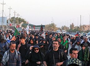 تصاویر / پیاده روی زائرین اربعین حسینی در مسیر نجف به کربلا