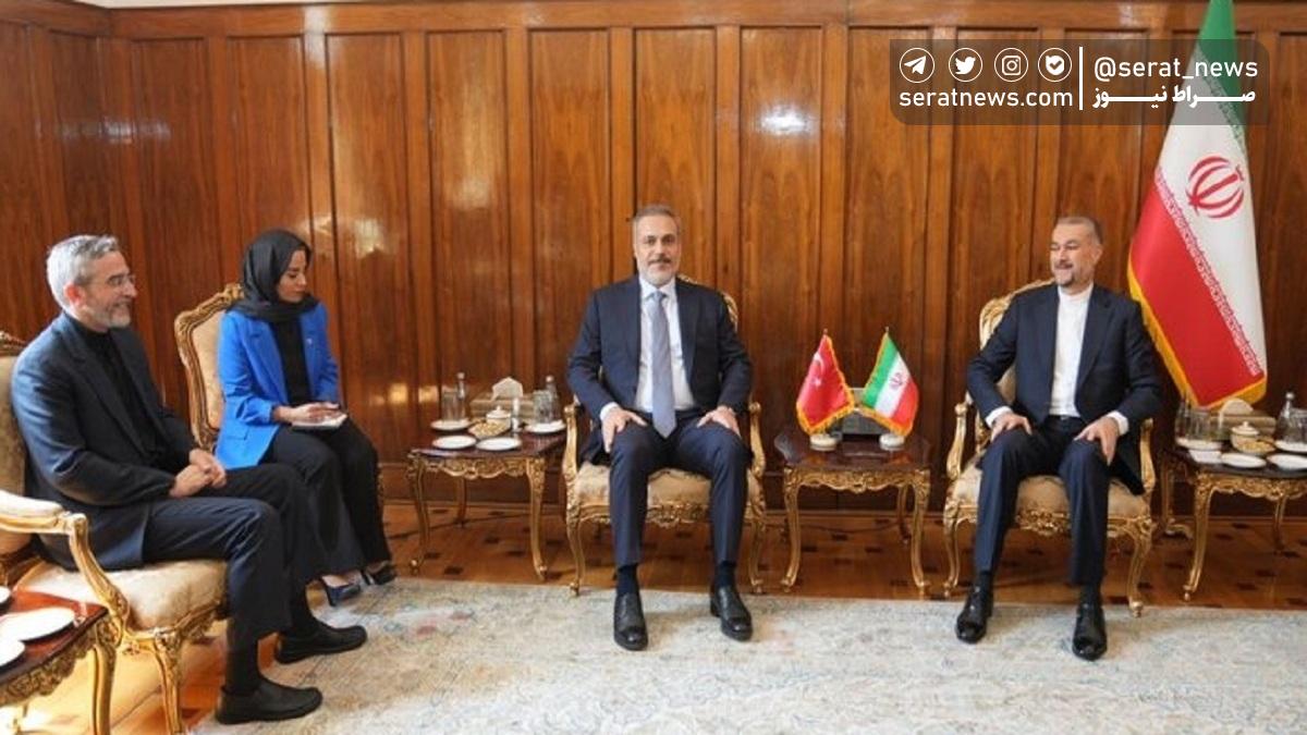 وزرای امور خارجه ایران و ترکیه در تهران دیدار کردند