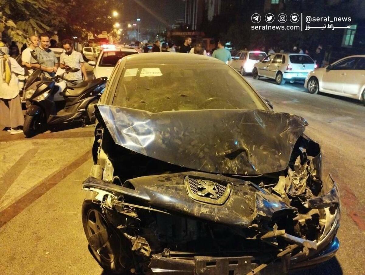 تصادف ماشین حمل زباله با ۱۲ خودروی دیگر در تهران