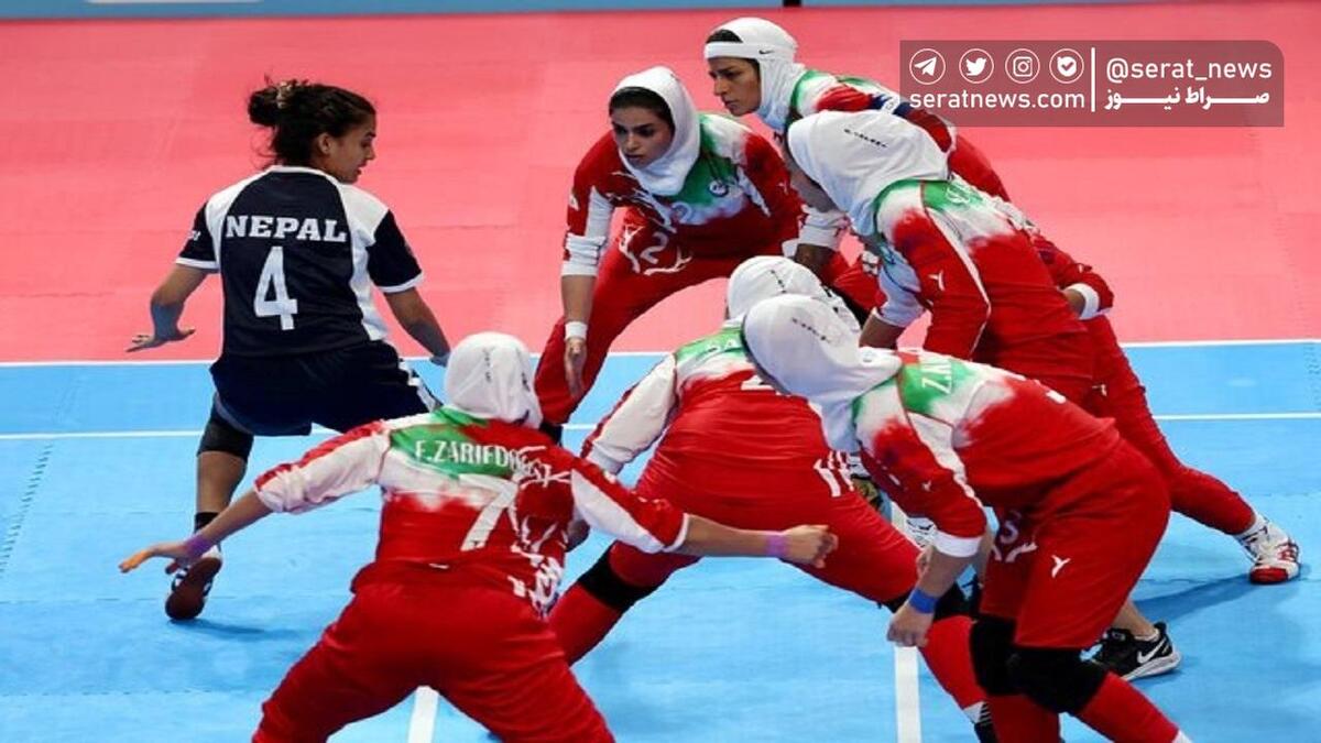 دختران کبدی ایران مقابل نپال پیروز شدند