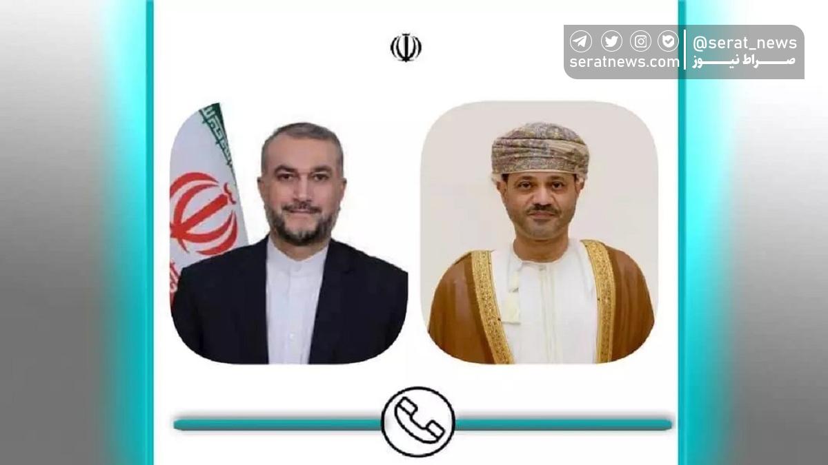 گفتگوی تلفنی وزرای امور خارجه ایران و عمان