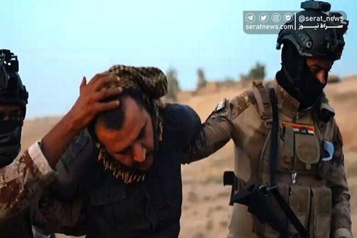 فیلم| لحظه دستگیری سرکرده خطرناک داعشی در کرکوک عراق