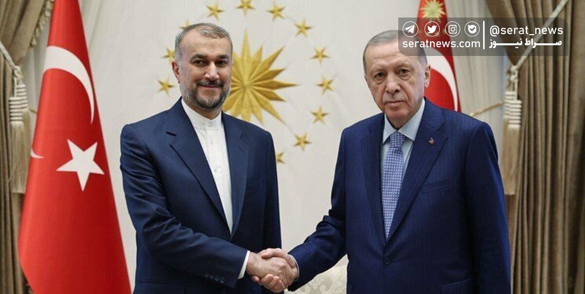 امیرعبداللهیان در دیدار با اردوغان: جریان‌های مقاومت در منطقه به طور مستقل تصمیم می‌گیرند