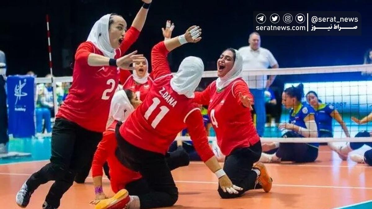پیروزی والیبال نشسته زنان ایران برابر مغولستان