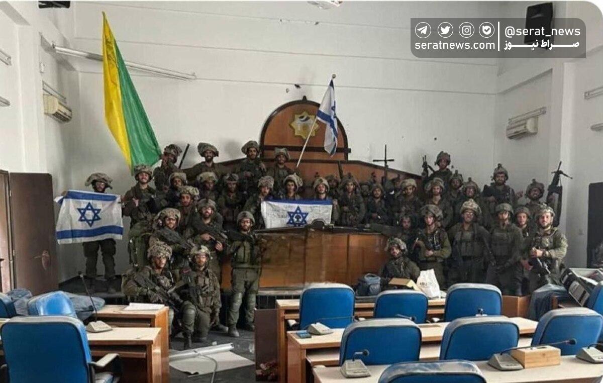 عکس / پارلمان غزه به اشغال ارتش رژیم صهیونیستی درآمد