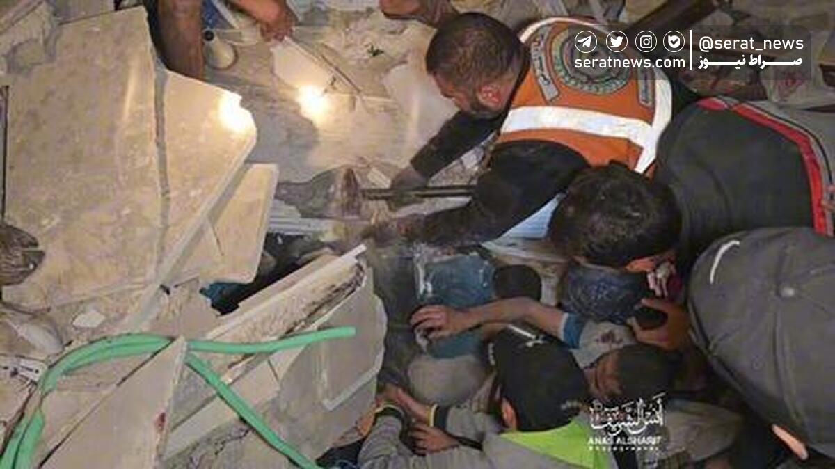 شهادت ۷ فلسطینی در حمله به منزلی در جنوب نوار غزه