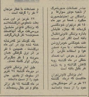 آمار جالب علت مرگ در تهران ۵۰سال قبل/ عکس