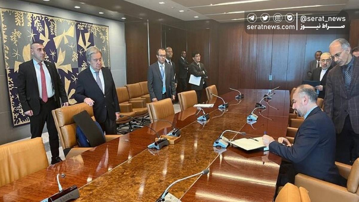 رایزنی‌های وزیر خارجه ایران با گوترش در نیویورک درباره تحولات فلسطین و غزه