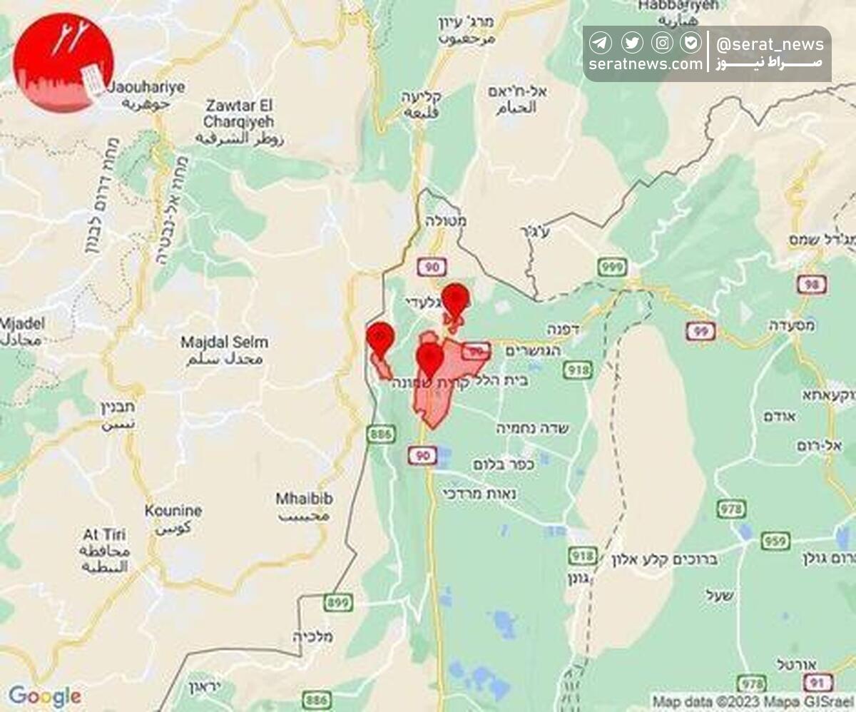 حمله موشکی از جنوب لبنان به اسرائیل
