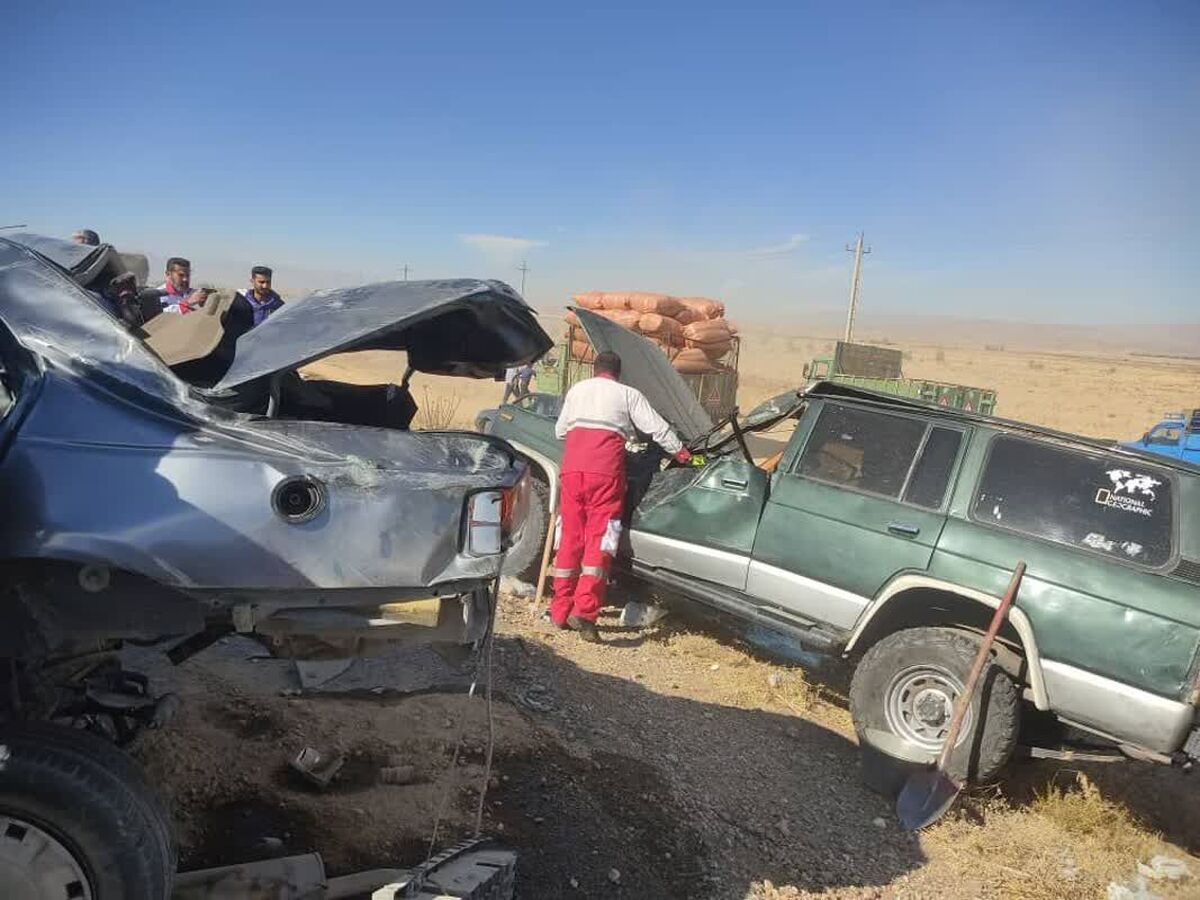 تصادف در جاده ابهر به قیدار زنجان ۱۲ مصدوم و فوتی بجا گذاشت