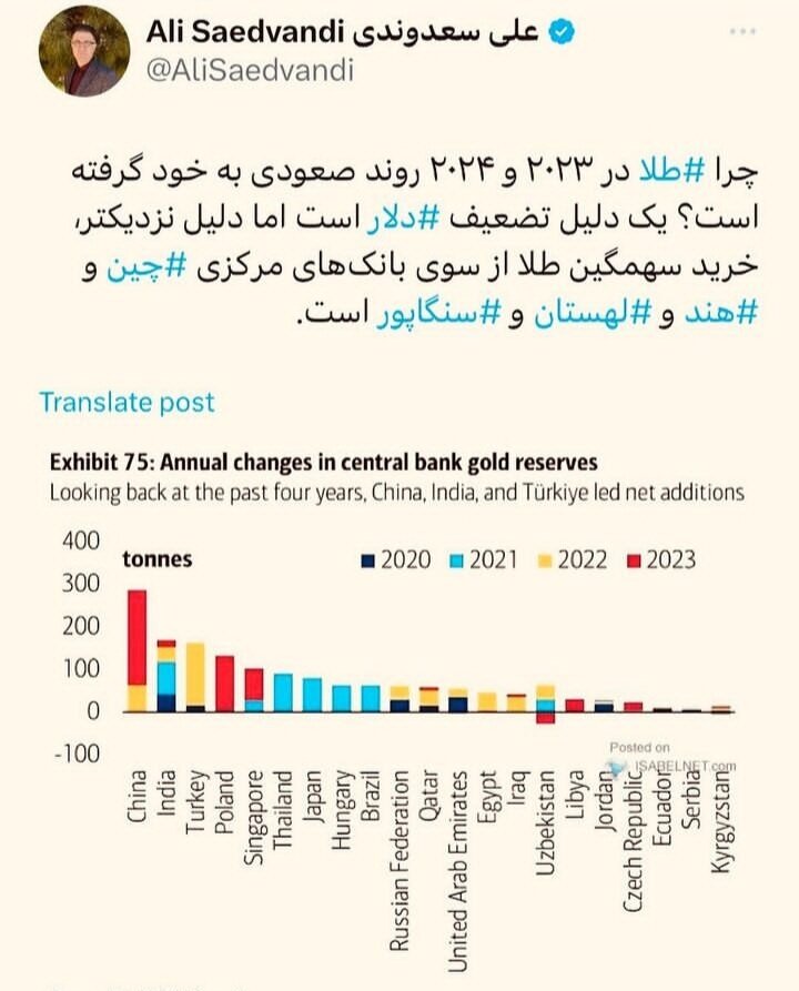 دلیل افزایش عجیب قیمت طلا مشخص شد/ روایت جالب این اقتصاددان را بخوانید