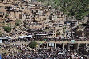 فیلم / حضور هزاران گردشگر در بهشت گمشده کردستان