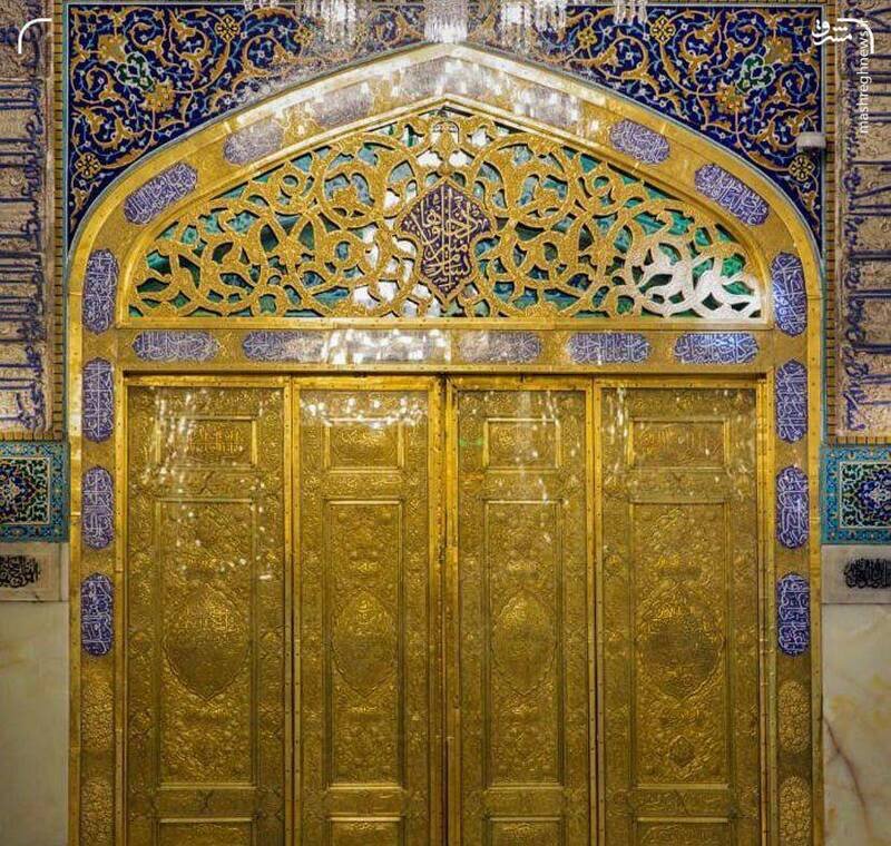اولین عکس از درب طلای حرم امام رضا (ع) منتشر شد