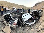 فیلم / واژگونی سه خودرو شوتی در جاده یاسوج - اصفهان | سه راننده جان باختند