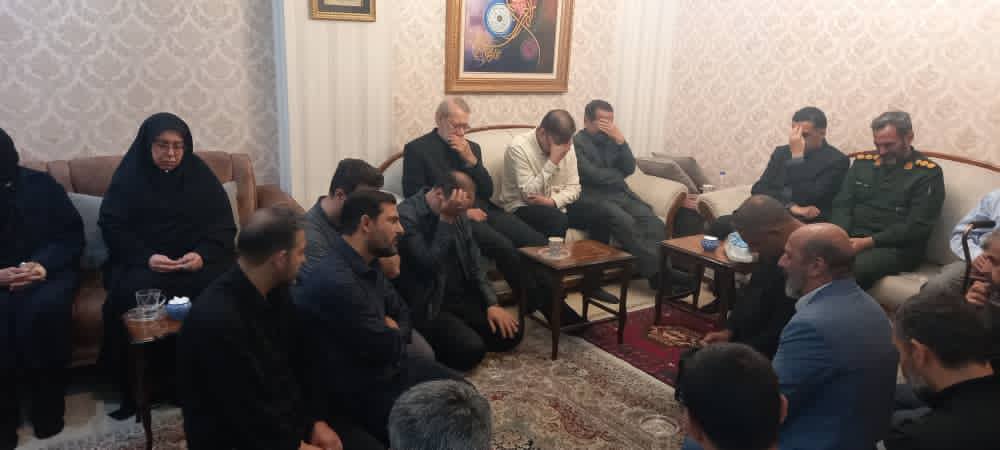 علی لاریجانی در منزل حسین عبداللهیان