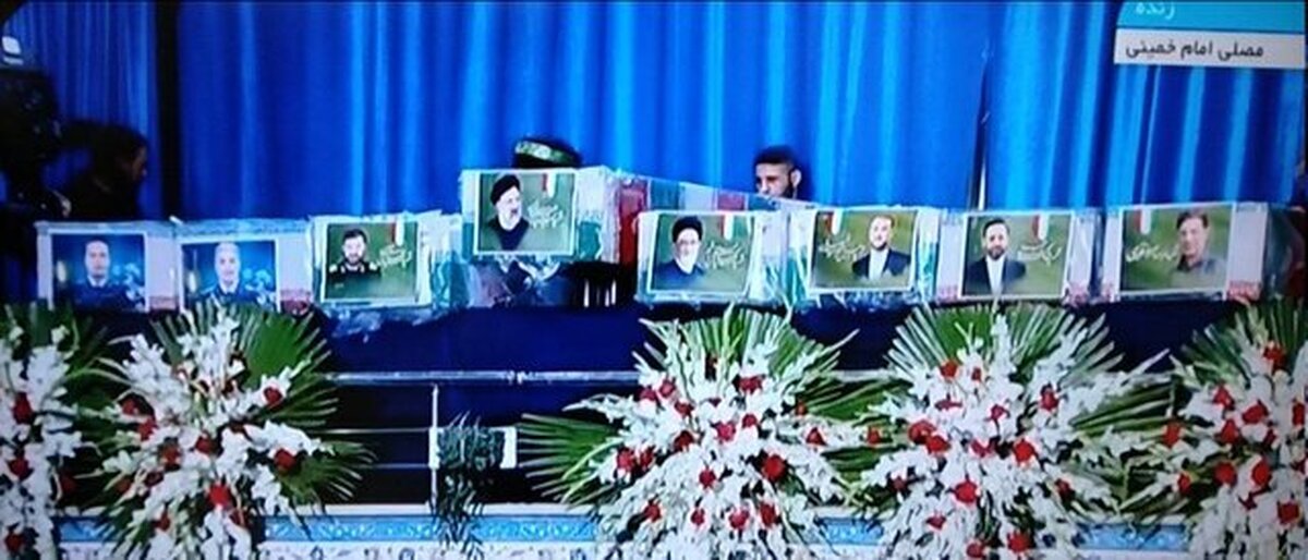 وداع با پیکر رئیسجمهور و شهدای خدمت برگزار شد