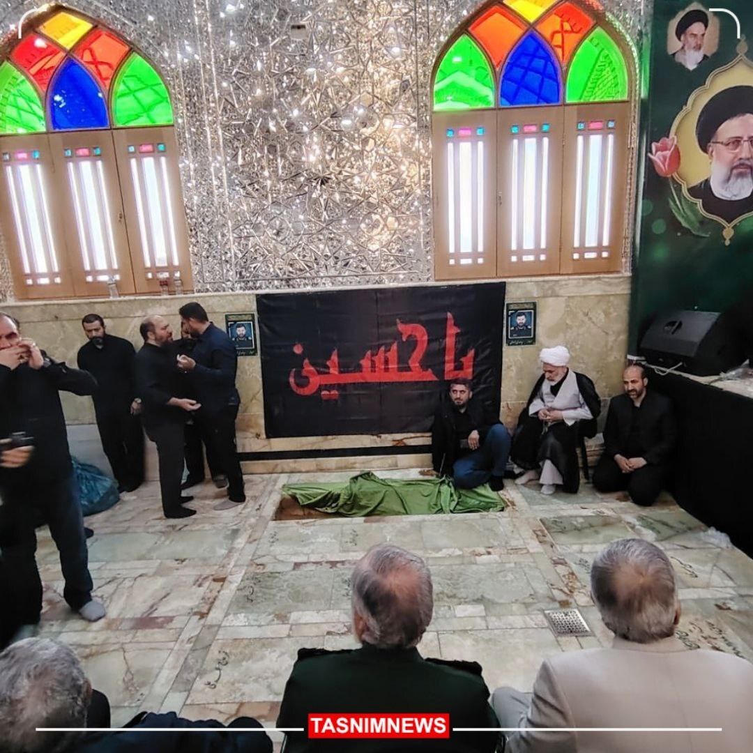 عکس| محل خاکسپاری شهید موسوی در حرم عبدالعظیم