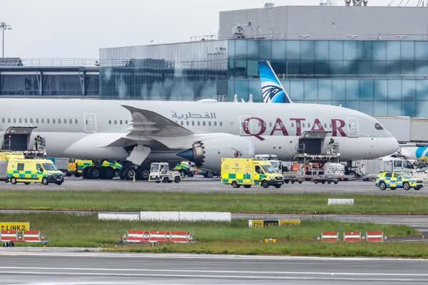 12 مجروح در پی سانحه هواپیمای «بوئینگ-787» قطر در آسمان ترکیه