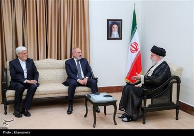 دیدار نیکول پاشینیان نخست وزیر ارمنستان و هیئت همراه با رهبر معظم انقلاب