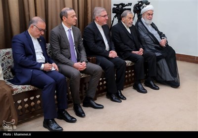دیدار نیکول پاشینیان نخست وزیر ارمنستان و هیئت همراه با رهبر معظم انقلاب
