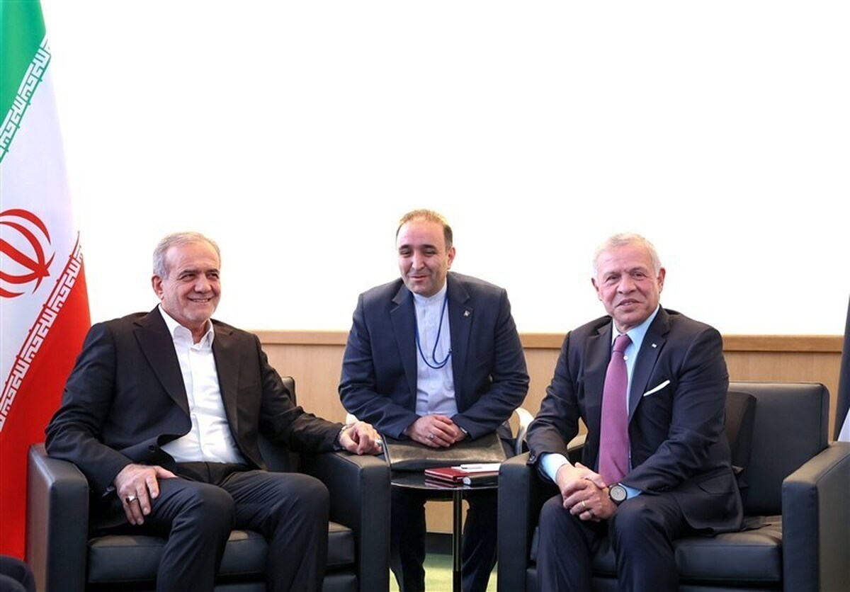 پزشکیان به پادشاه اردن: همه کشورهای اسلامی را برادران دینی خود می‌دانیم