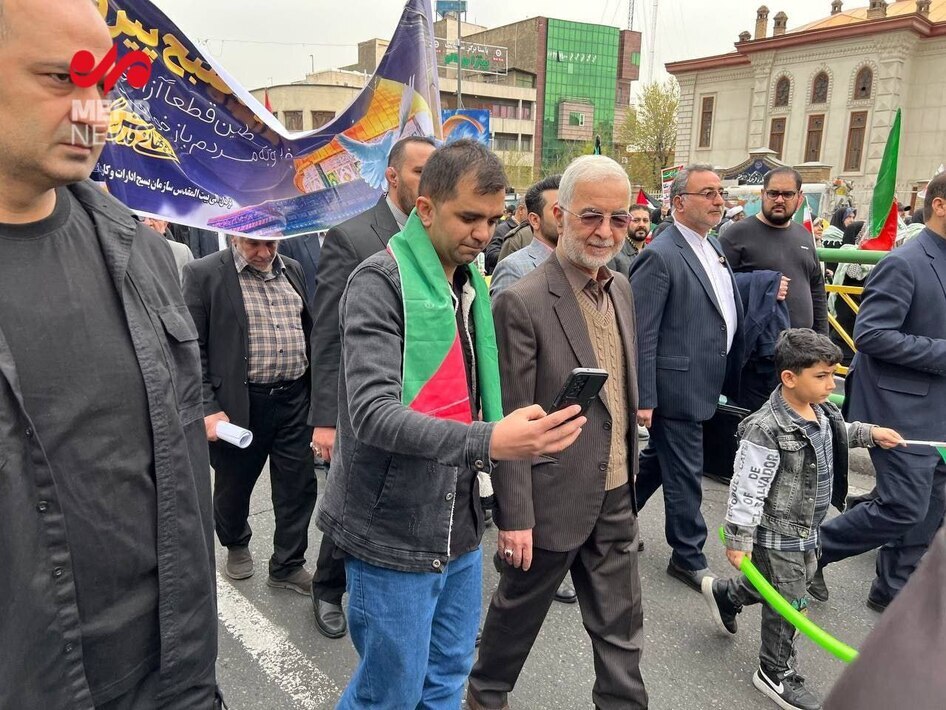 کدام مسئولان در راهپیمایی روز قدس حضور داشتند؟