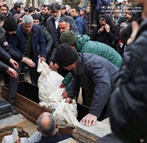 تصاویر| تشییع و خاکسپاری پیکر رضا رویگری