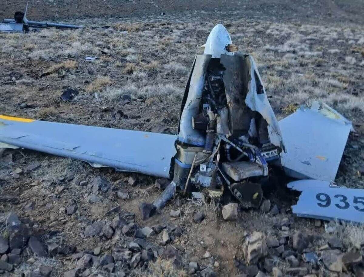 سقوط یک فروند هرمس متجاوز در تبریز