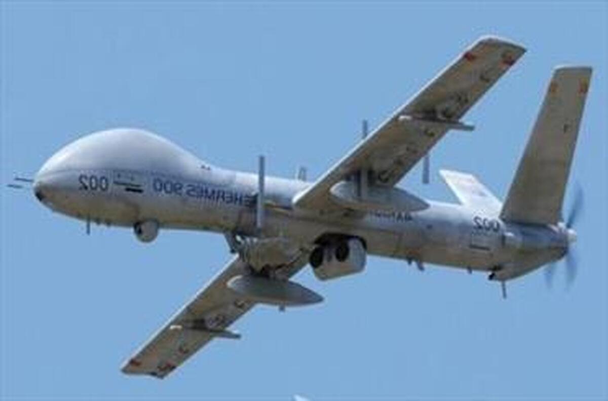 سقوط یک فروند هرمس متجاوز در تبریز